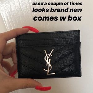 YSL cardholder authentic